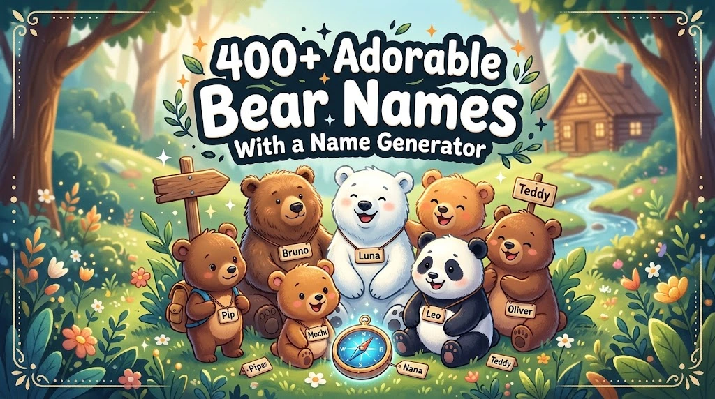 400+ Adorable Bear Names With Wild Names