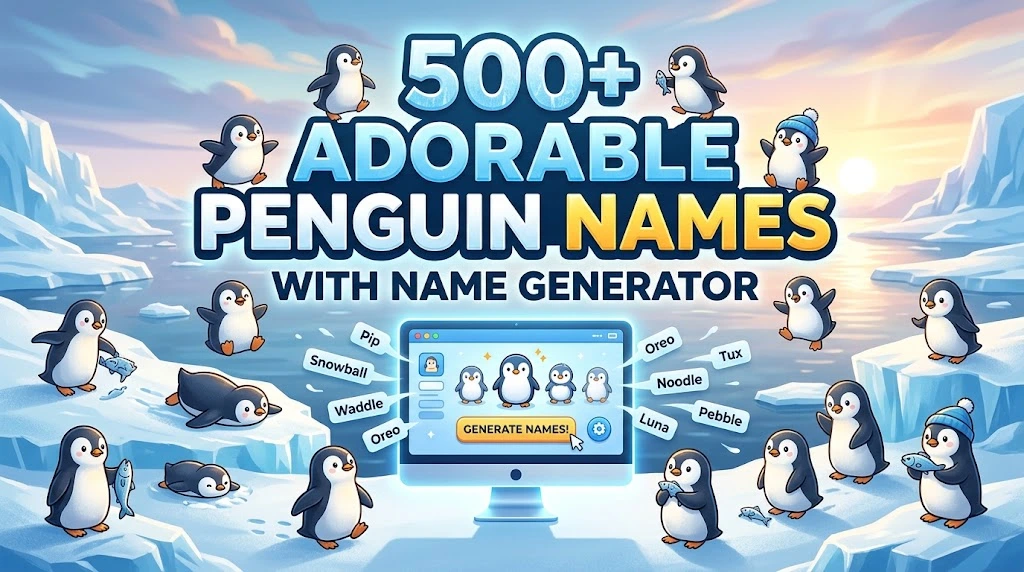 adoreable penguin names with wild namez