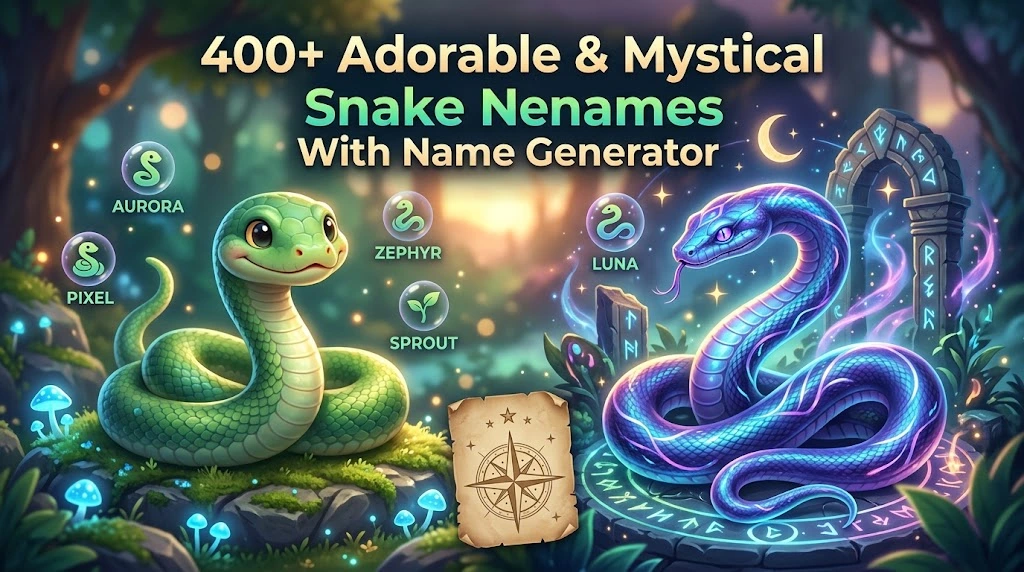 adorable and mystical snake names with wild namez