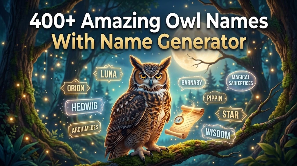 Amazing Owl Names With Wild Namez