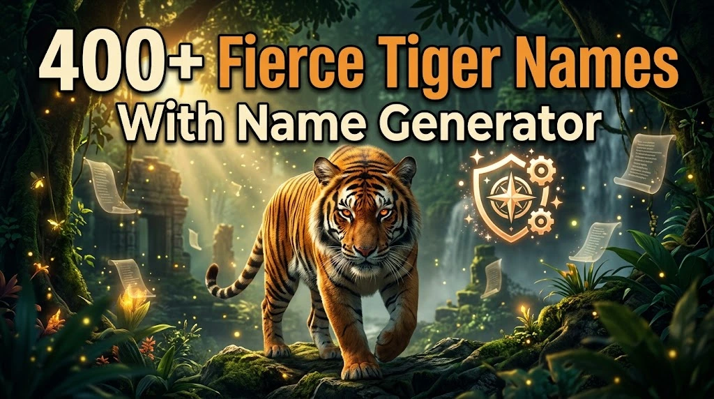 400+ Fierce Tiger Names With Wild namez