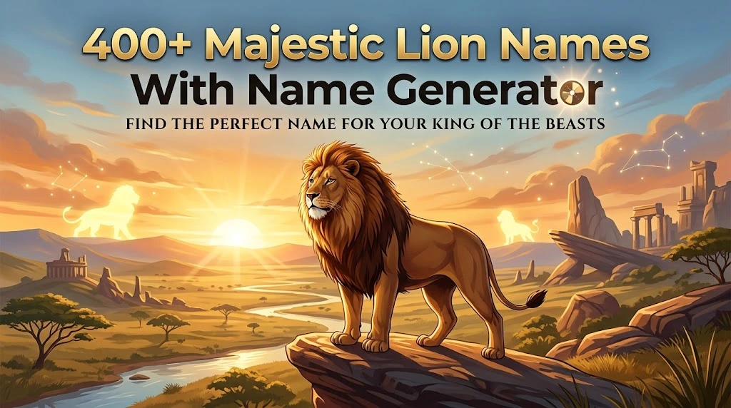 majestic lion names with wild namez