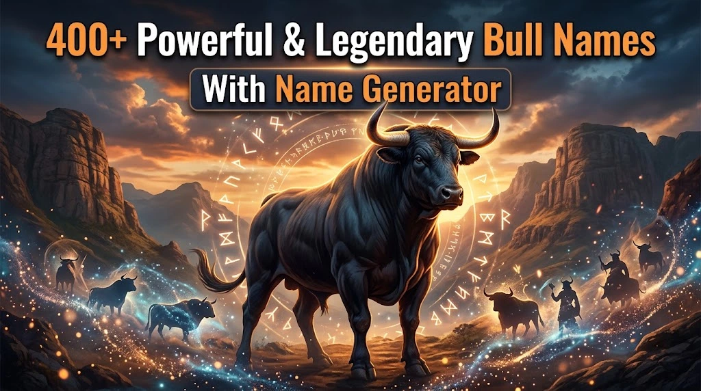 Powerful & Legendary Bull Names With Wild Namez