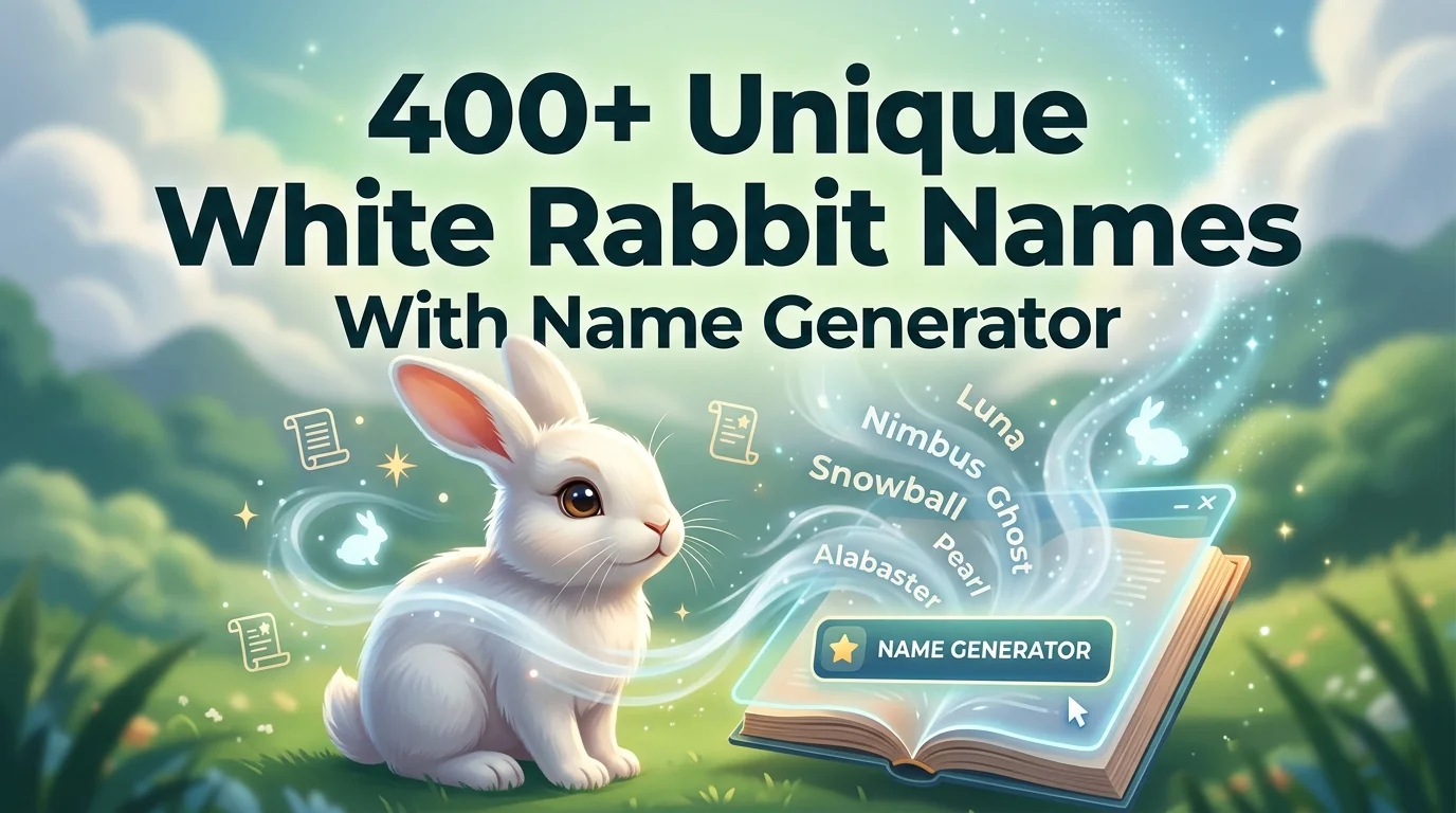 unique white rabbit names with wild namez