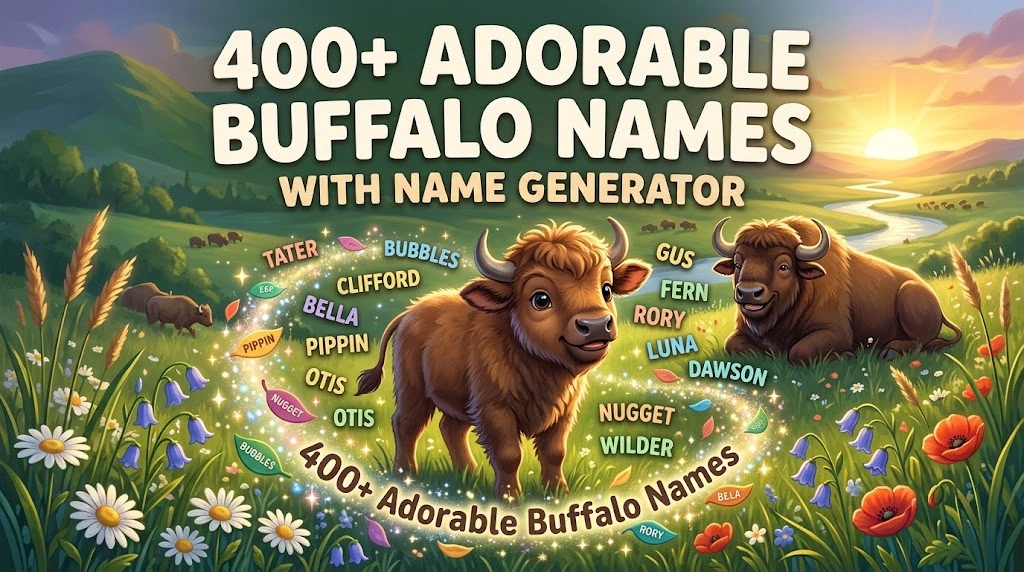 adorable buffalo names with wild namez