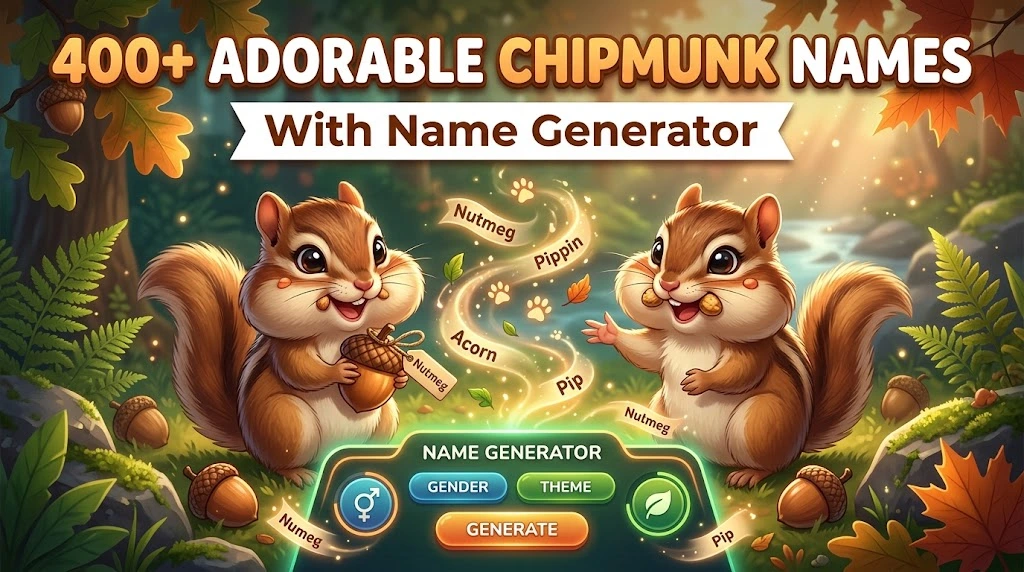 adorable chipmunk names with wild namez