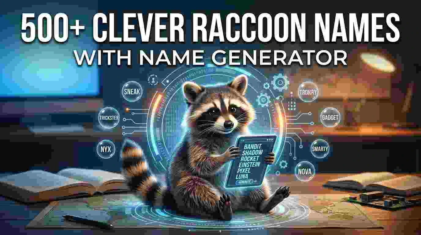 Clever Raccoon Names With Name Generator