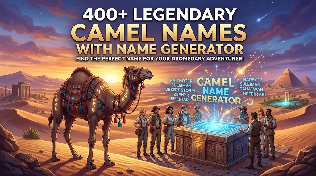 legendary camel names with wild namez