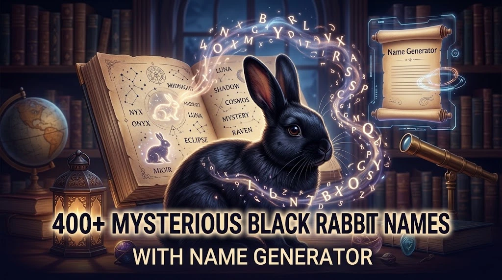 Mysterious Black Rabbit Names With Wild namez